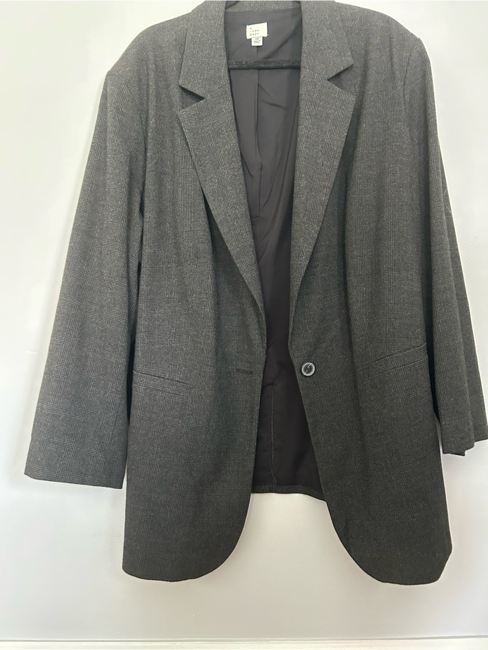 A New Day Black and Gray Blazer